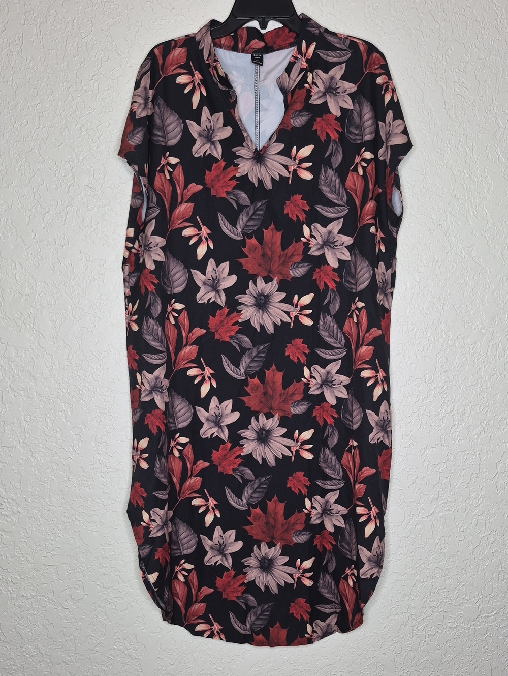 Shein Curve Floral And Leaf Print Dress Size 1XL